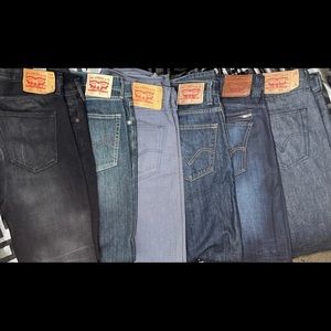 Levi jeans sizes 36x34 and 38x34